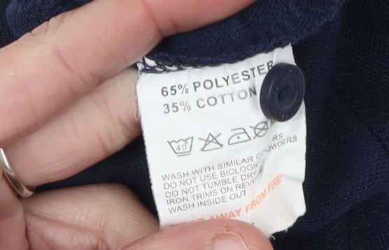 Slazenger Men's Blue XL Polo Shirt with Logo