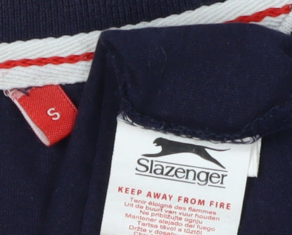 Slazenger Men's Blue V-Neck T-Shirt, Size S