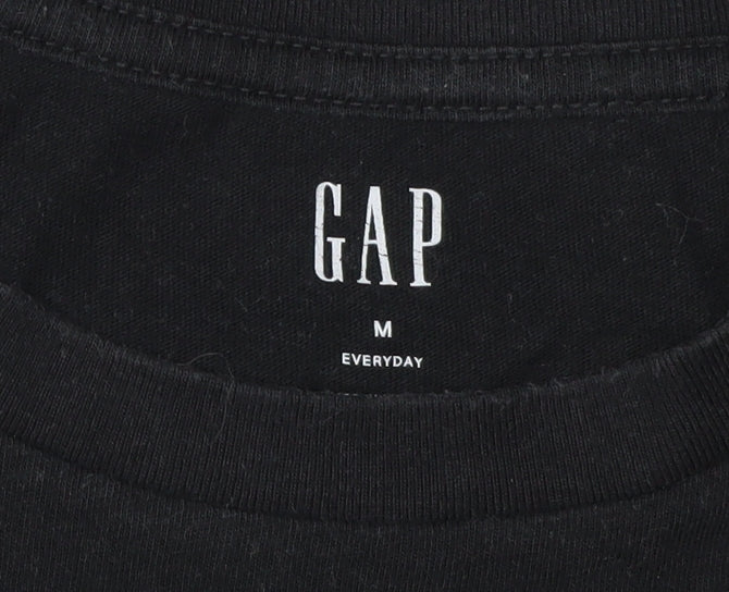 Mens UK Size M Gap Black  T-Shirt