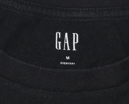 Mens UK Size M Gap Black  T-Shirt
