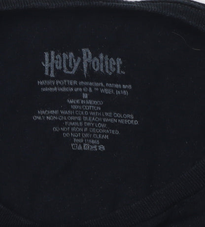 Mens UK Size L Harry Potter Black  T-Shirt