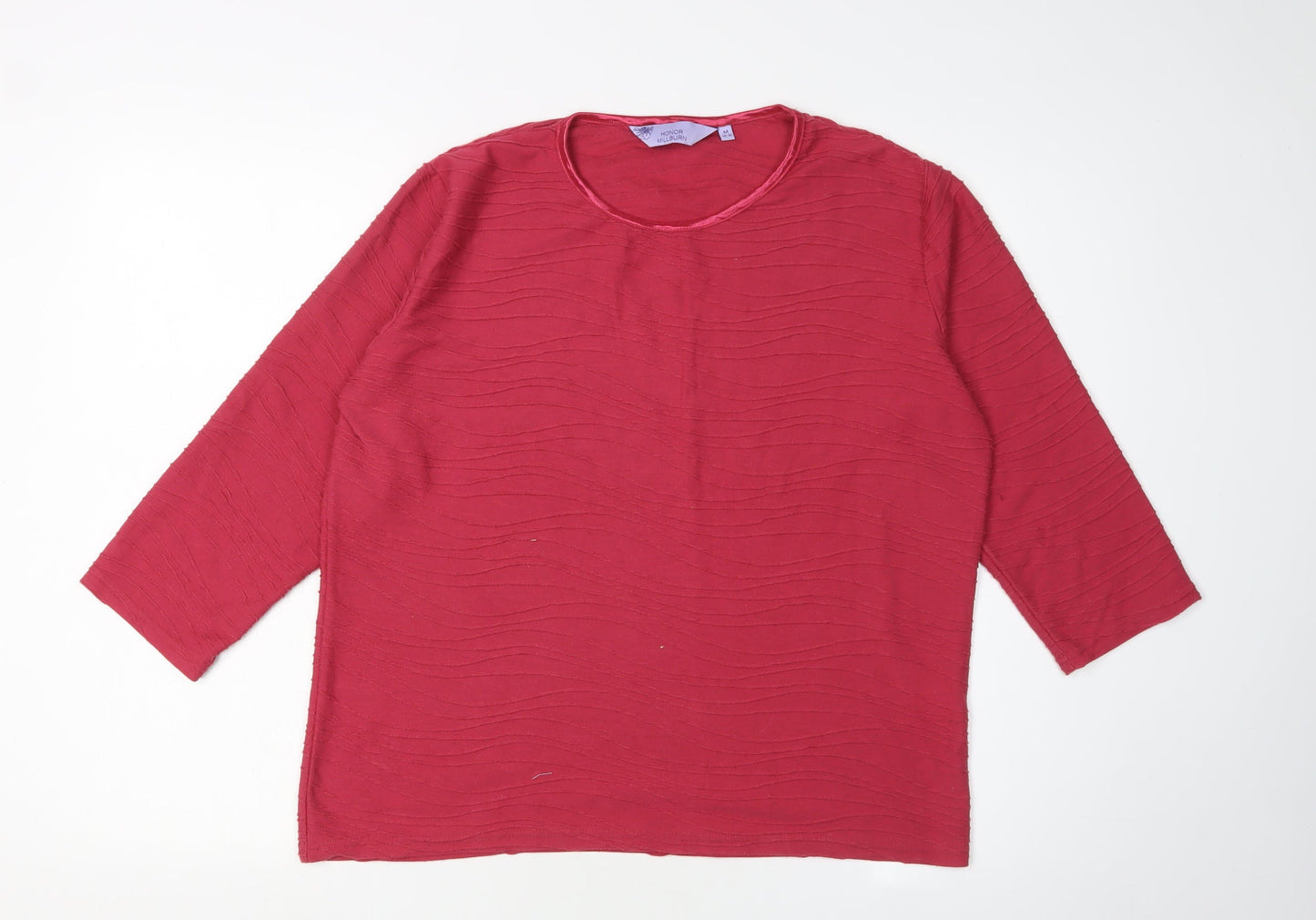 Womens UK Size M Honor Millburn Red Basic T-Shirt