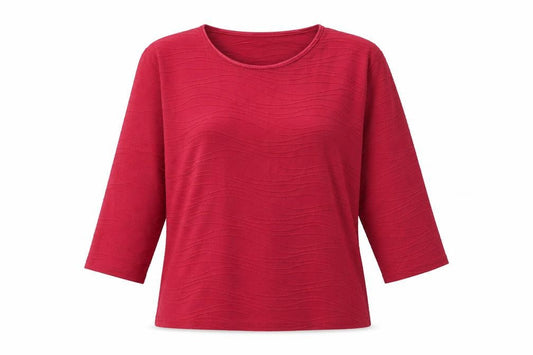 Womens UK Size M Honor Millburn Red Basic T-Shirt