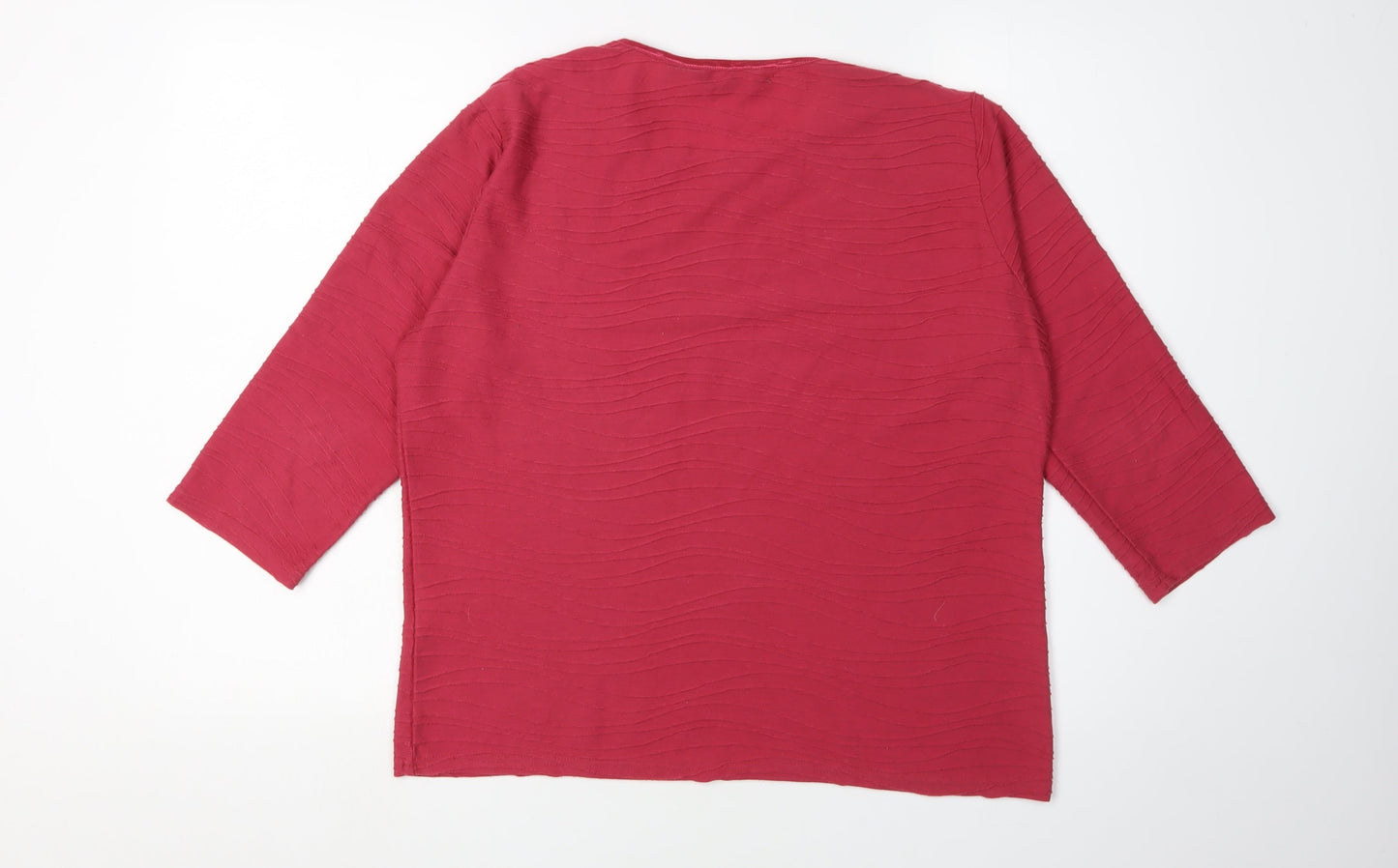 Womens UK Size M Honor Millburn Red Basic T-Shirt