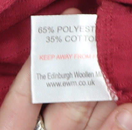 Womens UK Size M Honor Millburn Red Basic T-Shirt