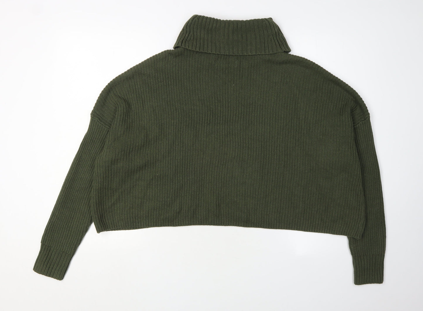 Womens UK Size S Hollister Green Pullover Jumper