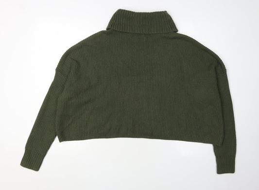 Womens UK Size S Hollister Green Pullover Jumper