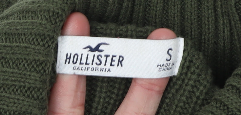 Womens UK Size S Hollister Green Pullover Jumper