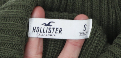 Womens UK Size S Hollister Green Pullover Jumper