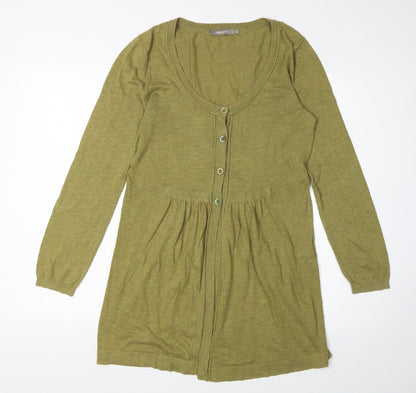 Womens UK Size S Sandwich Green Cardigan Jumper