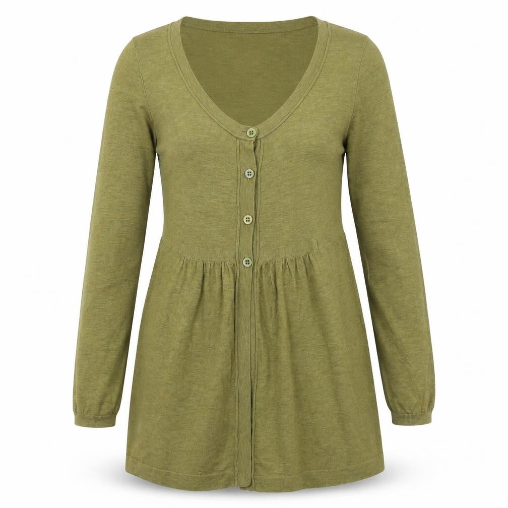 Womens UK Size S Sandwich Green Cardigan Jumper
