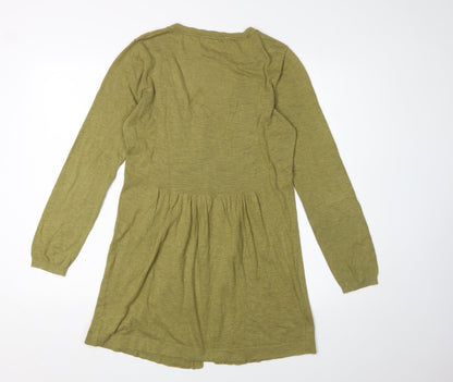 Womens UK Size S Sandwich Green Cardigan Jumper