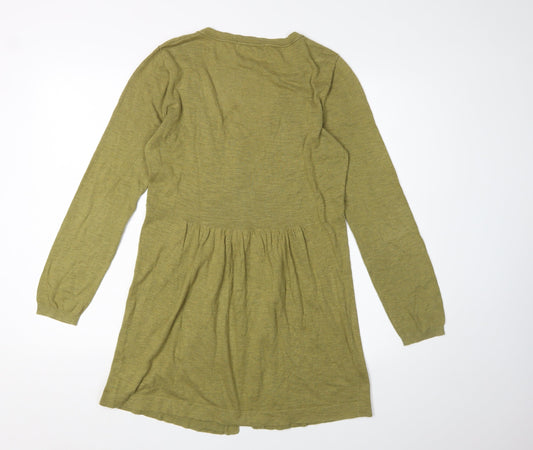 Womens UK Size S Sandwich Green Cardigan Jumper
