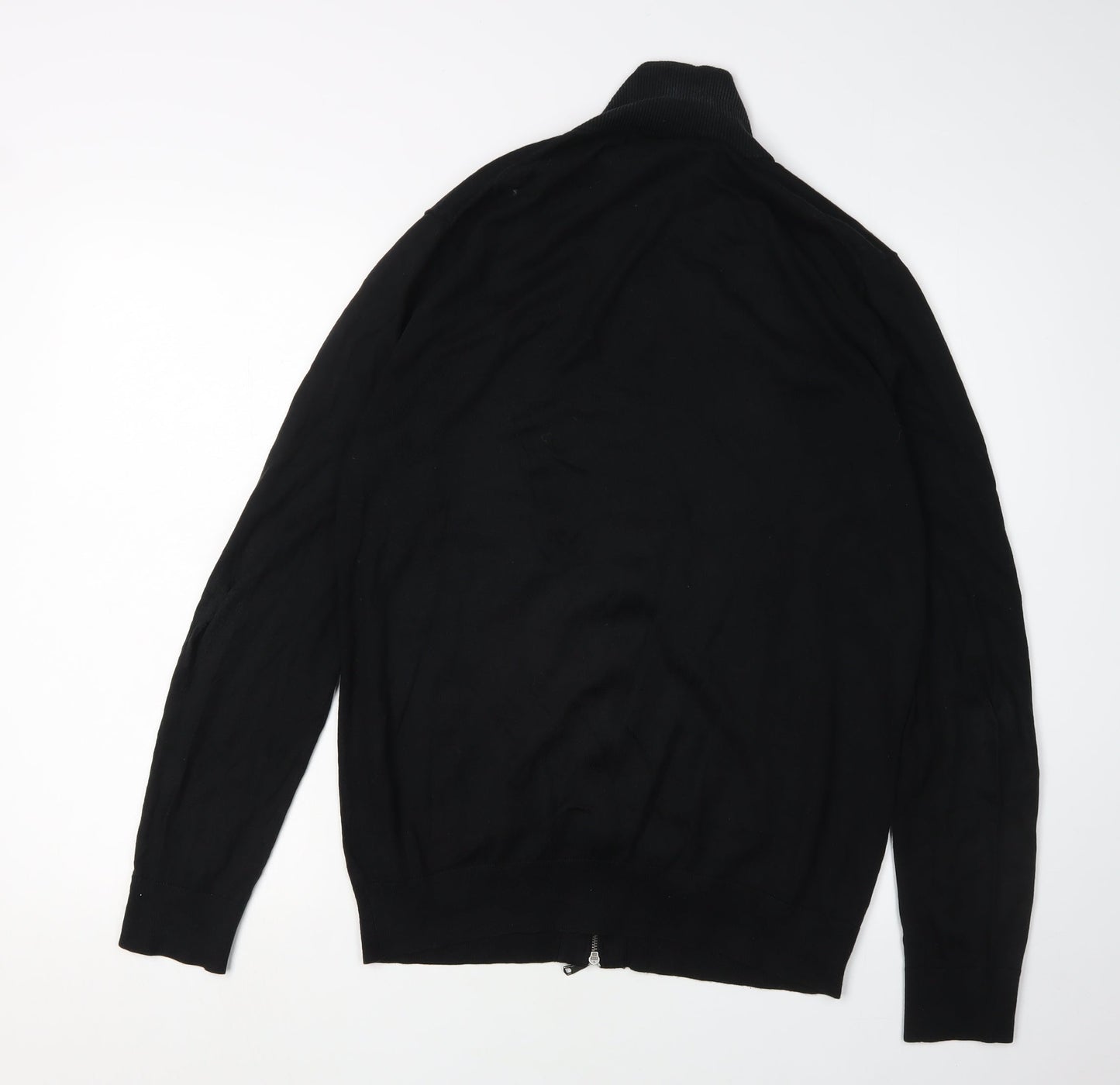 Banana Republic Men's Black Full Zip Jumper M Tall