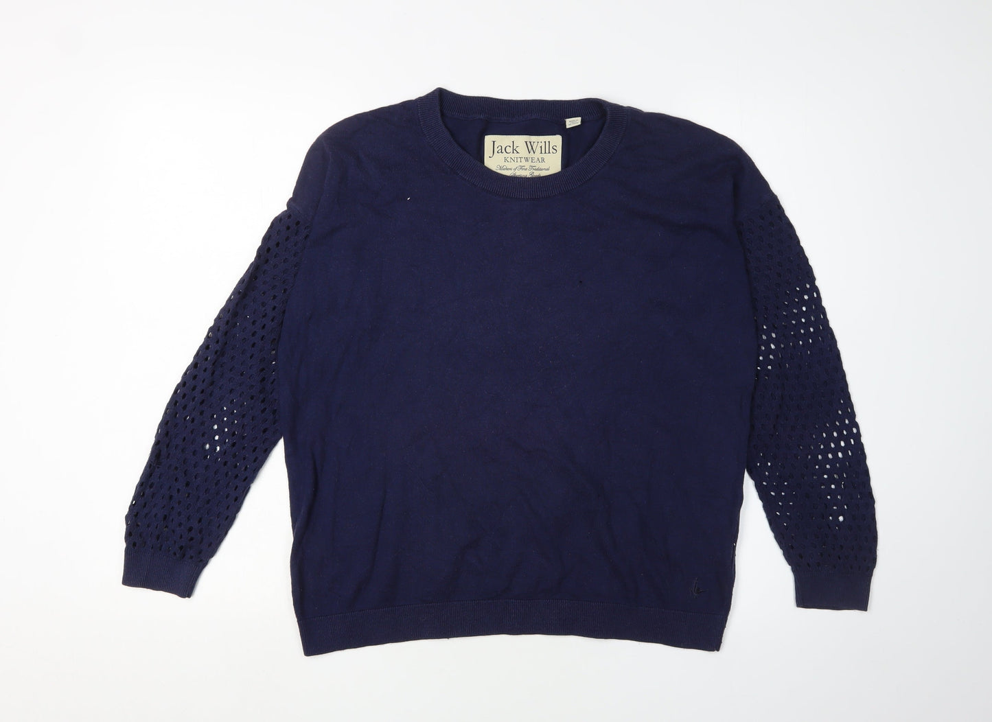Jack Wills Women's Blue Pullover Jumper Size 14