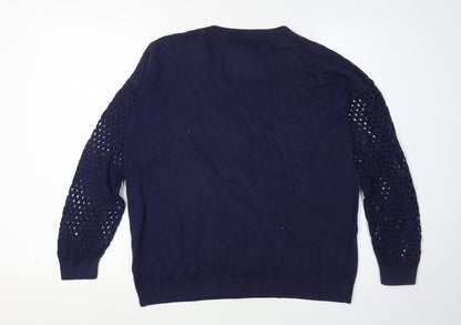 Jack Wills Women's Blue Pullover Jumper Size 14