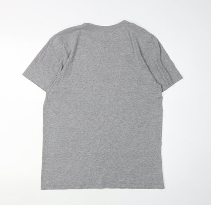 Nike Men's Grey Short Sleeve Graphic T-Shirt M