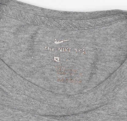 Nike Men's Grey Short Sleeve Graphic T-Shirt M
