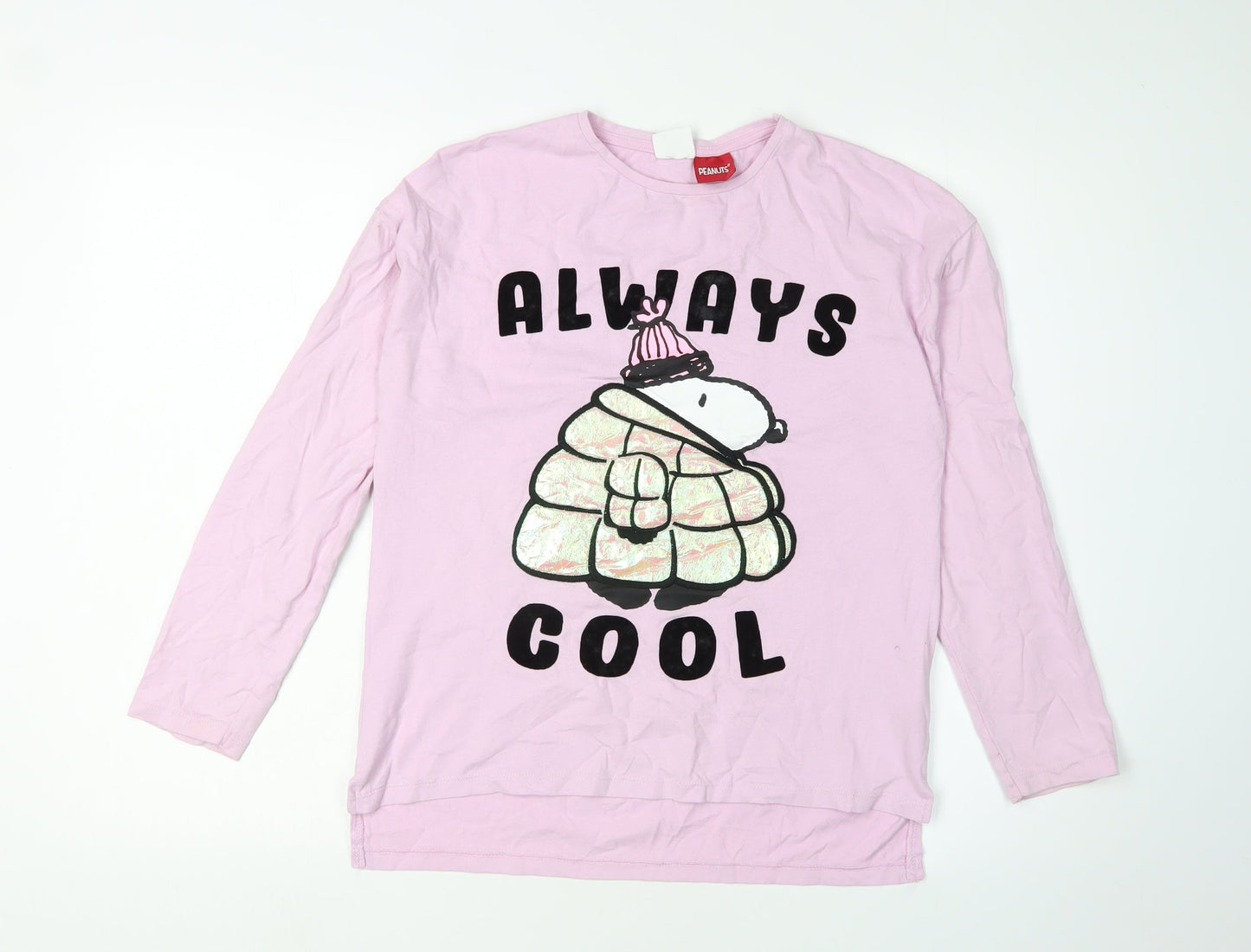Zara Girls Pink Peanuts Graphic T-Shirt 11-12 Years