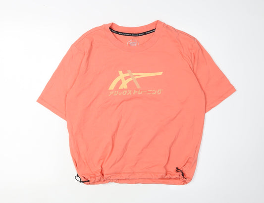 Asics Women's Orange Relaxed Fit T-Shirt S