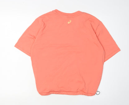 Asics Women's Orange Relaxed Fit T-Shirt S