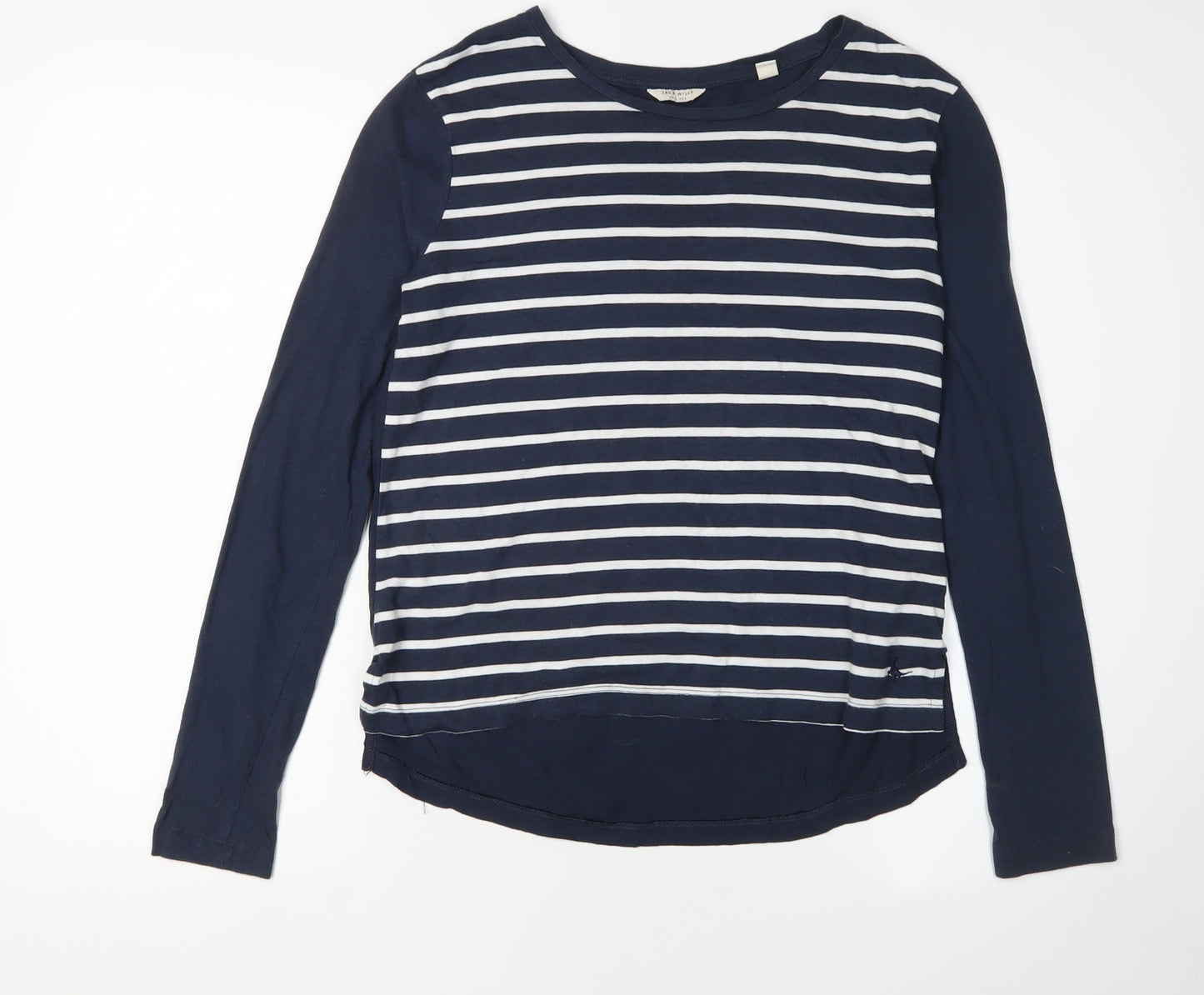 Jack Wills Women's Blue Striped Long Sleeve T-Shirt