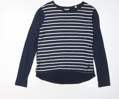 Jack Wills Women's Blue Striped Long Sleeve T-Shirt
