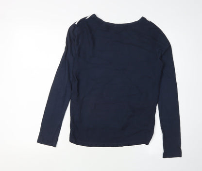 Jack Wills Women's Blue Striped Long Sleeve T-Shirt