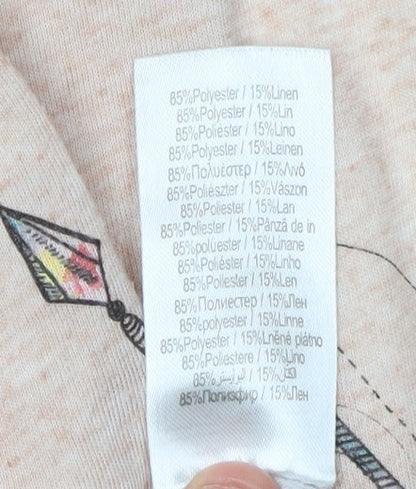 Animal Women's Beige Bohemian Tank Top Size 10