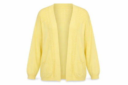 Womens UK Size 12 RJR John Rocha Yellow Cardigan Jumper