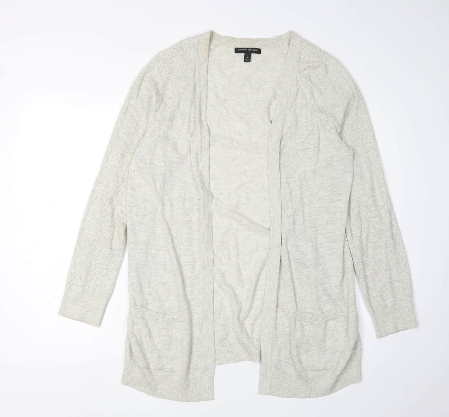 Banana Republic Women's Ivory Cotton Cardigan, S