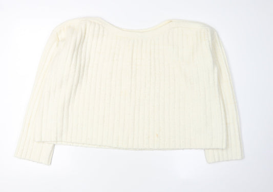 Womens UK Size XS French Connection Ivory  Jumper