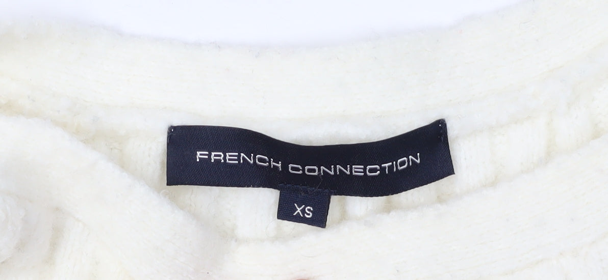 Womens UK Size XS French Connection Ivory  Jumper