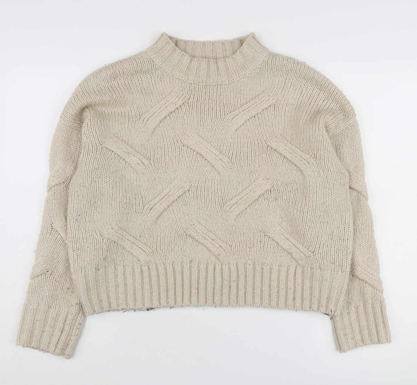 Womens UK Size M New Look Beige Jumper Jumper