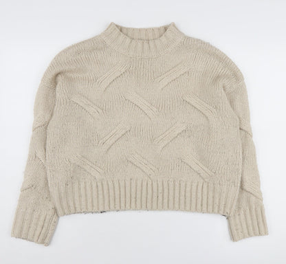 Womens UK Size M New Look Beige Jumper Jumper