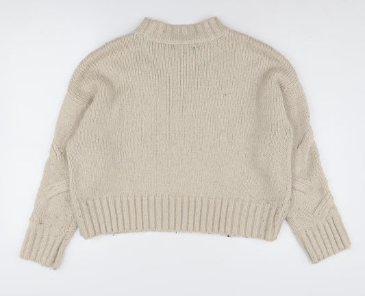 Womens UK Size M New Look Beige Jumper Jumper