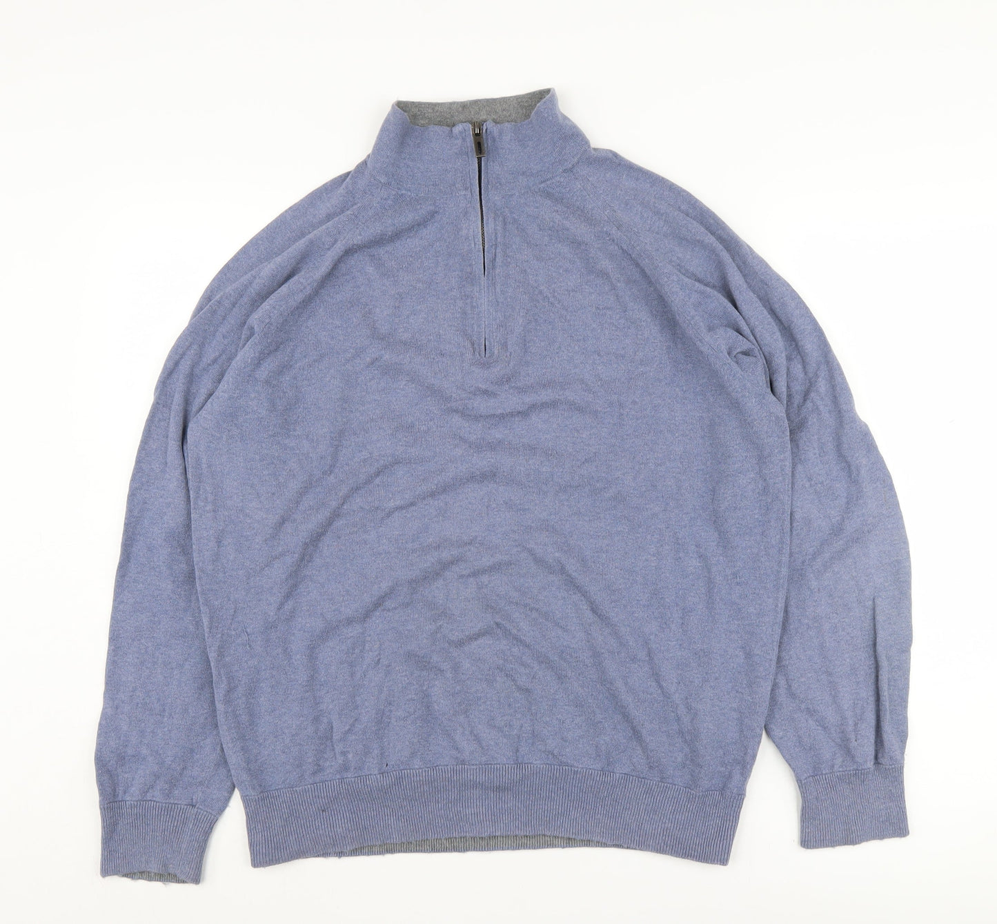 Marks and Spencer Men's Blue Pullover Jumper, Size L