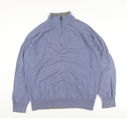 Marks and Spencer Men's Blue Pullover Jumper, Size L