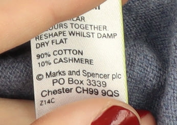 Marks and Spencer Men's Blue Pullover Jumper, Size L