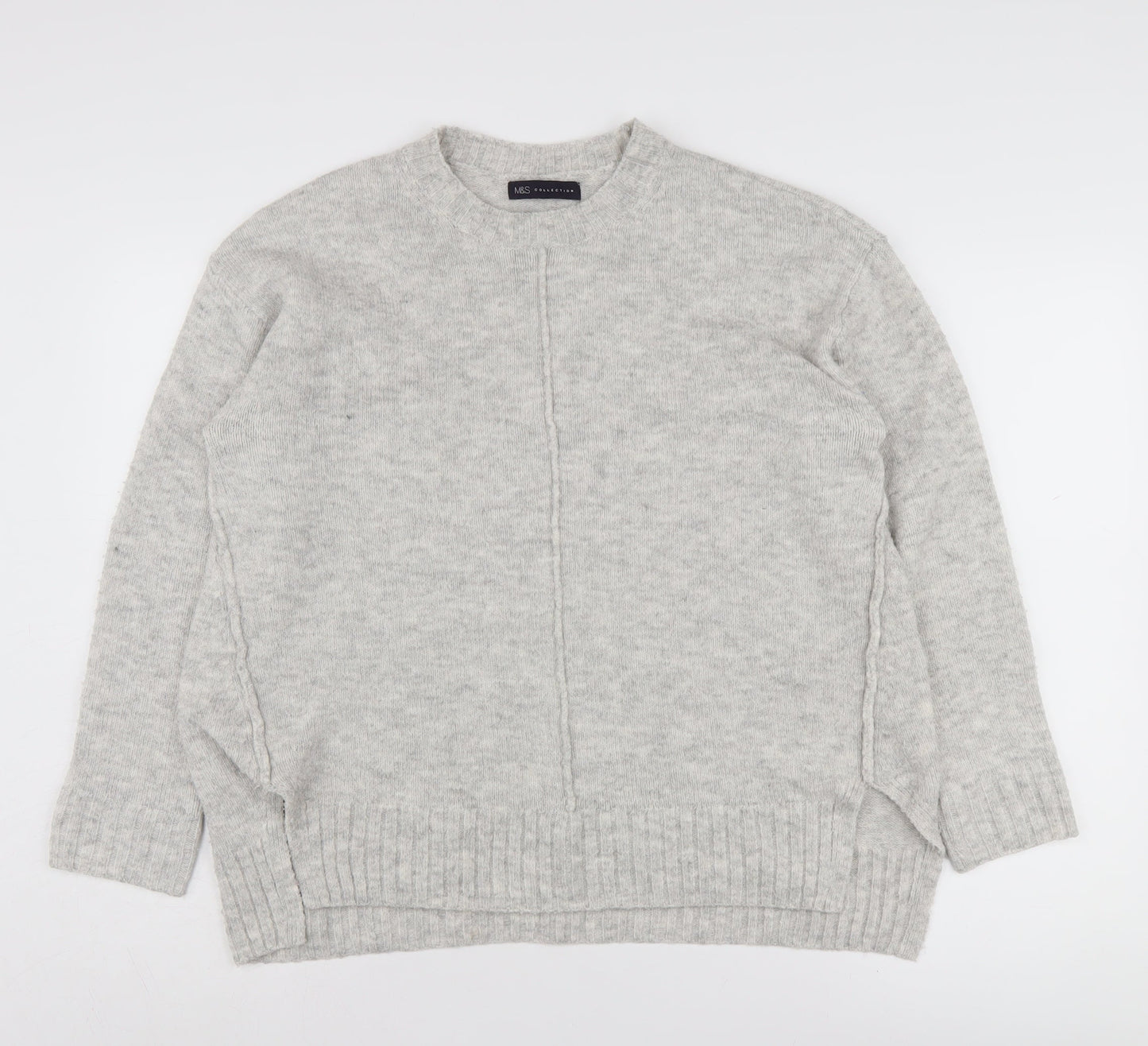 Womens UK Size M Marks and Spencer Grey Pullover Jumper