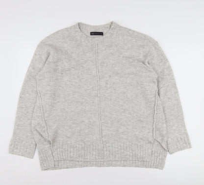 Womens UK Size M Marks and Spencer Grey Pullover Jumper