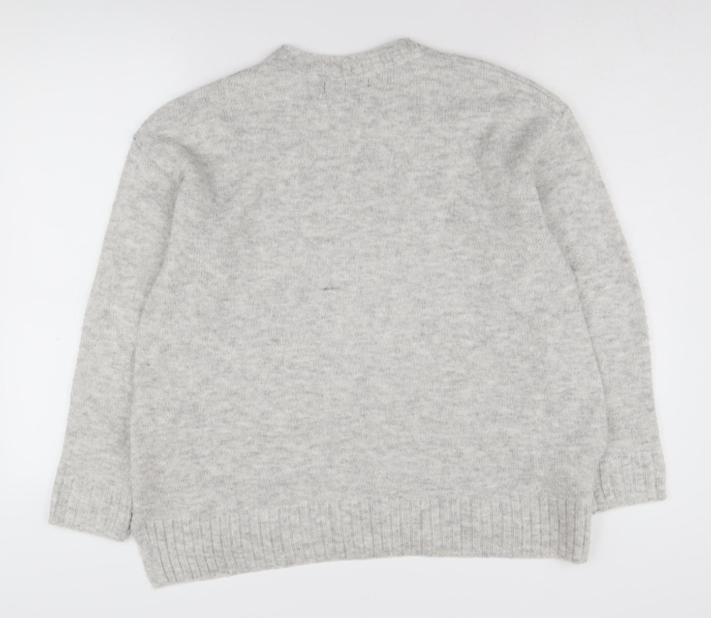 Womens UK Size M Marks and Spencer Grey Pullover Jumper