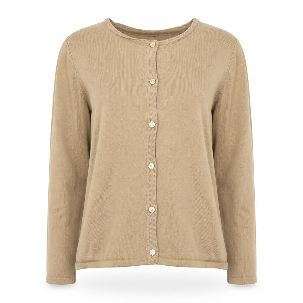 Womens UK Size M M&Co Beige Cardigan Jumper