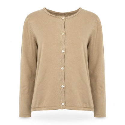Womens UK Size M M&Co Beige Cardigan Jumper