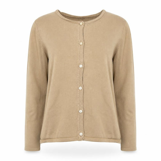 Womens UK Size M M&Co Beige Cardigan Jumper