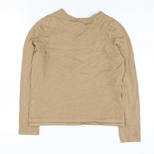 Womens UK Size M M&Co Beige Cardigan Jumper