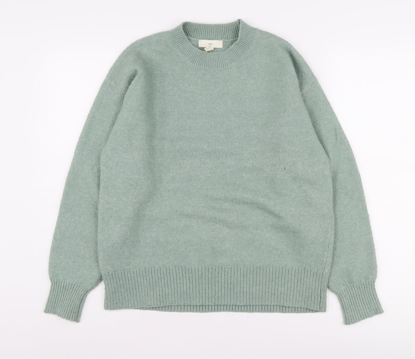 Womens UK Size S H&M Green Pullover Jumper