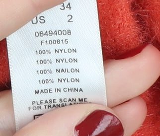 Womens UK Size 6 ASOS Orange Pullover Jumper