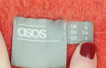 Womens UK Size 6 ASOS Orange Pullover Jumper