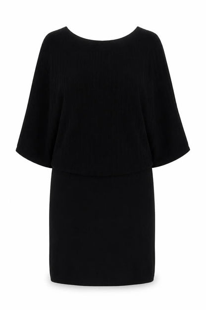 H&M Black Viscose Dress, Medium, Women's, Knit